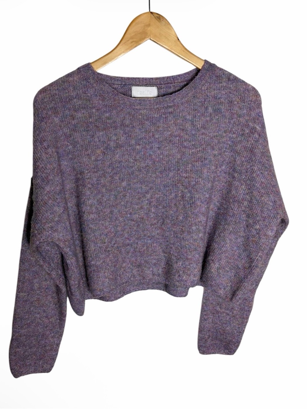 Isalis pastel purple cropped boxy sweater size S